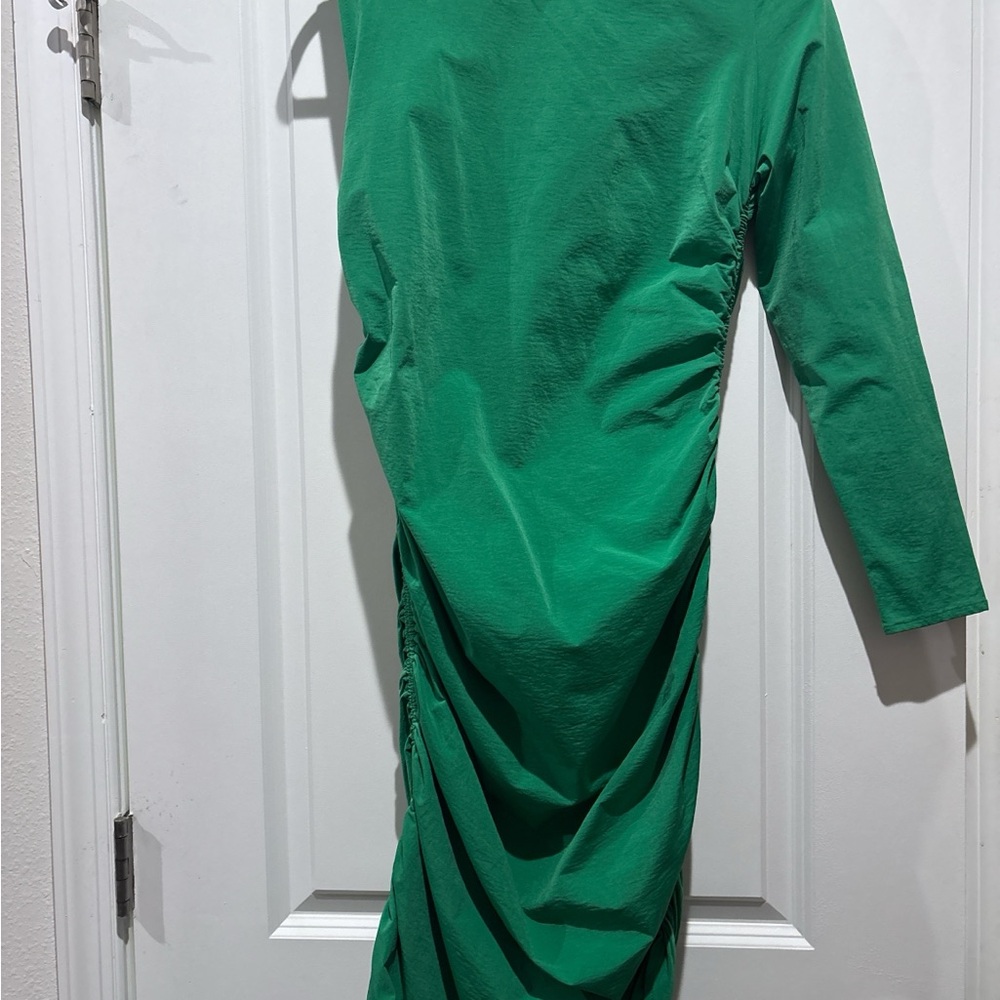 Zara Vibrant Green Long Sleeve Dress